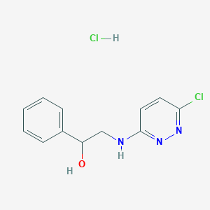 2-[(6-Chloropyridazin-3-yl)amino]-1-phenyl-ethanol