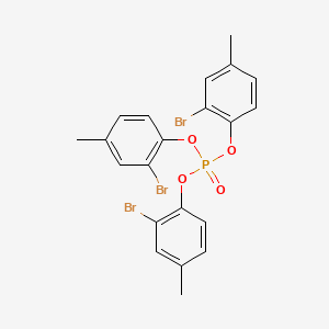 molecular formula C21H18Br3O4P B15378205 Tris(2-bromo-4-methylphenyl) phosphate CAS No. 35656-01-0