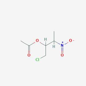 molecular formula C6H10ClNO4 B15378214 1-Chloro-3-nitrobutan-2-yl acetate CAS No. 5437-70-7