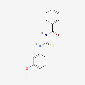 N-{[(3-Methoxyphenyl)imino](sulfanyl)methyl}benzenecarboximidic acid