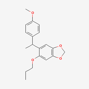 5-[1-(4-Methoxyphenyl)ethyl]-6-propoxy-1,3-benzodioxole