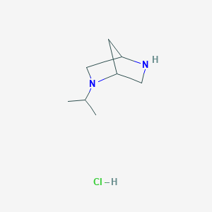 molecular formula C8H17ClN2 B15378335 2-Isopropyl-2,5-diazabicyclo[2.2.1]heptane hydrochloride 