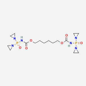 Hexane-1,6-diyl bis{[bis(aziridin-1-yl)phosphoryl]carbamate}