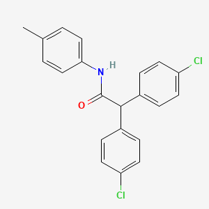 2,2-bis(4-chlorophenyl)-N-(4-methylphenyl)acetamide