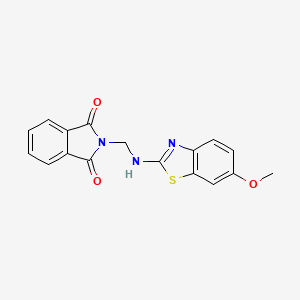 1H-Isoindole-1,3(2H)-dione,2-[[(6-methoxy-2-benzothiazolyl)amino]methyl]-