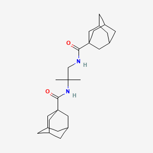 N-[1-(Adamantane-1-carbonylamino)-2-methyl-propan-2-YL]adamantane-1-carboxamide