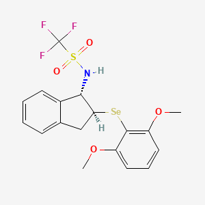 N-((1S,2S)-2-((2,6-Dimethoxyphenyl)selanyl)-2,3-dihydro-1H-inden-1-yl)-1,1,1-trifluoromethanesulfonamide