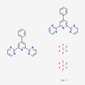 Osmium(2+);2-(4-phenyl-6-pyrimidin-2-ylpyridin-2-yl)pyrimidine;dihexafluorophosphate