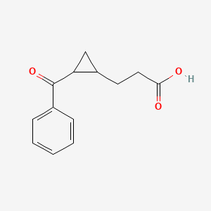 3-(2-Benzoylcyclopropyl)propanoic acid