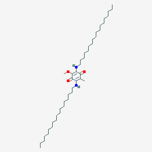 molecular formula C44H82N2O3 B15378602 2-Methoxy-5-methyl-3,6-bis(octadecylamino)cyclohexa-2,5-diene-1,4-dione CAS No. 70960-83-7