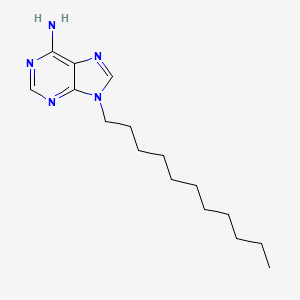 molecular formula C16H27N5 B15378610 9-Undecylpurin-6-amine CAS No. 68180-27-8