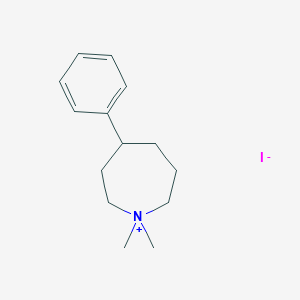 molecular formula C14H22IN B15378627 1,1-Dimethyl-4-phenylazepan-1-ium iodide CAS No. 7598-00-7