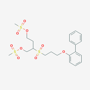 2-{3-[([1,1'-Biphenyl]-2-yl)oxy]propane-1-sulfonyl}butane-1,4-diyl dimethanesulfonate