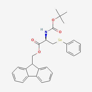 (9H-Fluoren-9-YL)methyl (R)-2-((tert-butoxycarbonyl)amino)-3-(phenylselanyl)propanoate