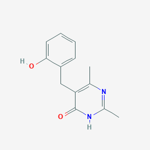 5-(2-Hydroxybenzyl)-2,6-dimethylpyrimidin-4(1h)-one