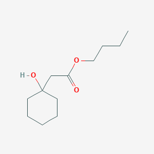 molecular formula C12H22O3 B15378704 Cyclohexaneacetic acid, 1-hydroxy-, butyl ester CAS No. 6946-48-1