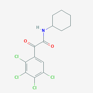 N-cyclohexyl-2-oxo-2-(2,3,4,5-tetrachlorophenyl)acetamide