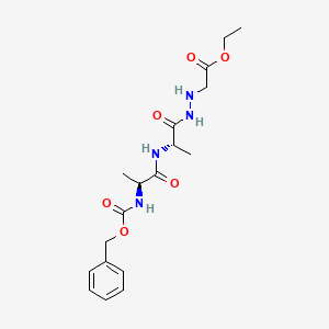 molecular formula C18H26N4O6 B15378750 Cbz-Ala-Ala-NHNHCH2COOEt 