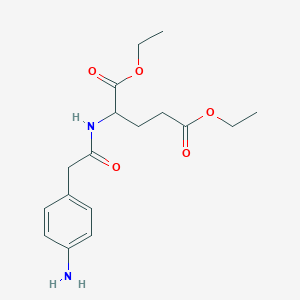 Diethyl 2-[[2-(4-aminophenyl)acetyl]amino]pentanedioate