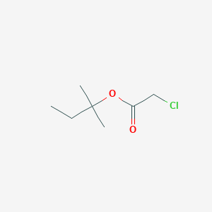 molecular formula C7H13ClO2 B15378832 Acetic acid, chloro, 1,1-dimethylpropyl ester CAS No. 5439-30-5