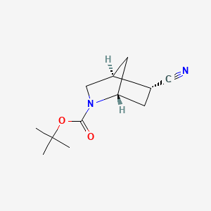 molecular formula C12H18N2O2 B15378845 Tert-butyl endo-5-cyano-2-azabicyclo[2.2.1]heptane-2-carboxylate 