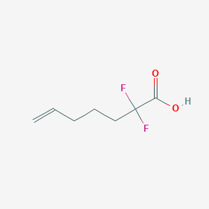 2,2-Difluoro-6-heptenoic acid