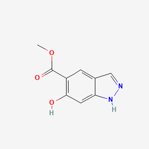 molecular formula C9H8N2O3 B15378901 Methyl 6-hydroxy-1H-indazole-5-carboxylate 