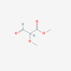 molecular formula C5H8O4 B15378922 Methyl 2-methoxy-3-oxopropanoate CAS No. 59959-35-2