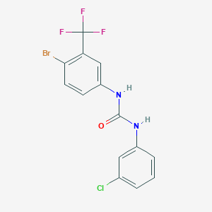 1-[4-Bromo-3-(trifluoromethyl)phenyl]-3-(3-chlorophenyl)urea