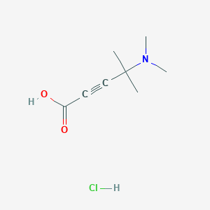 molecular formula C8H14ClNO2 B15378942 4-(Dimethylamino)-4-methylpent-2-ynoic acid hydrochloride 