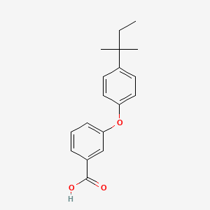 molecular formula C18H20O3 B15378951 3-[4-(2-Methylbutan-2-yl)phenoxy]benzoic acid CAS No. 74525-53-4