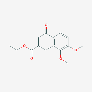 ethyl 7,8-dimethoxy-4-oxo-2,3-dihydro-1H-naphthalene-2-carboxylate