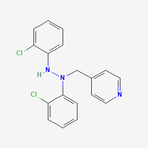 4-((1,2-Bis(2-chlorophenyl)hydrazino)methyl)pyridine