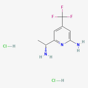 (R)-6-(1-Aminoethyl)-4-(trifluoromethyl)pyridin-2-amine dihydrochloride