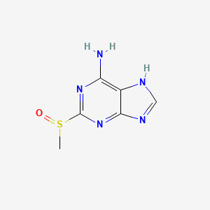 molecular formula C6H7N5OS B15379081 2-methylsulfinyl-7H-purin-6-amine CAS No. 90196-02-4