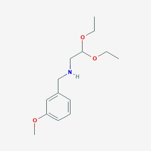 molecular formula C14H23NO3 B15379088 2,2-Diethoxy-n-(3-methoxybenzyl)ethanamine CAS No. 61190-11-2