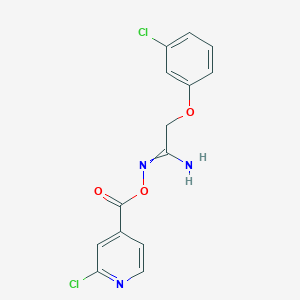 O1-[(2-chloro-4-pyridyl)carbonyl]-2-(3-chlorophenoxy)ethanehydroximamide