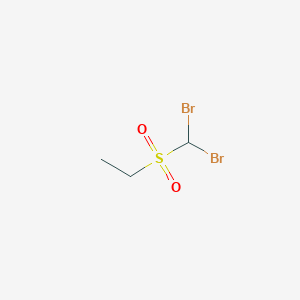 molecular formula C3H6Br2O2S B15379169 [(Dibromomethyl)sulfonyl]ethane CAS No. 30506-11-7