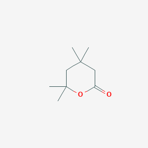 molecular formula C9H16O2 B15379174 4,4,6,6-Tetramethyloxan-2-one CAS No. 14092-63-8