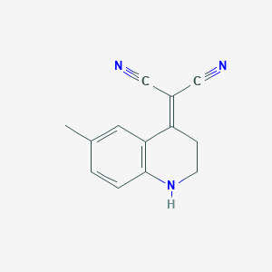 (6-Methyl-2,3-dihydroquinolin-4(1h)-ylidene)propanedinitrile