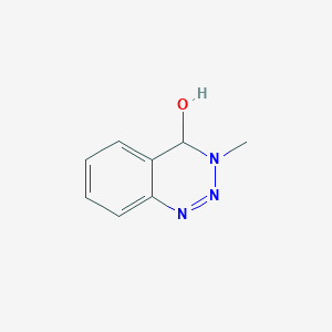 molecular formula C8H9N3O B15379214 3-Methyl-3,4-dihydro-1,2,3-benzotriazin-4-ol CAS No. 85010-39-5