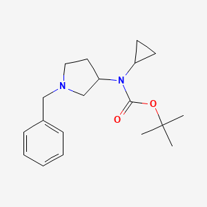 molecular formula C19H28N2O2 B15379224 tert-Butyl (1-benzylpyrrolidin-3-yl)(cyclopropyl)carbamate 