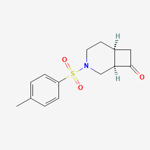 molecular formula C14H17NO3S B15379242 cis-(1R,6S)-3-Tosyl-3-azabicyclo[4.2.0]octan-8-one 