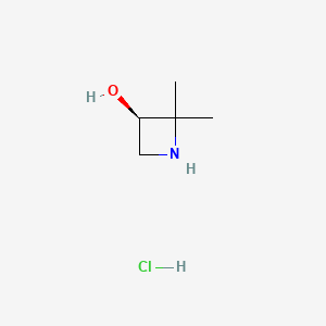 (3R)-2,2-dimethylazetidin-3-ol;hydrochloride