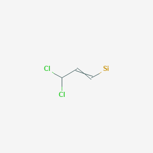 molecular formula C3H3Cl2Si B15379282 3,3-Dichloroprop-1-enylsilicon 