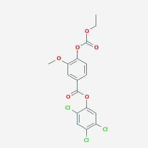 2,4,5-Trichlorophenyl 4-[(ethoxycarbonyl)oxy]-3-methoxybenzoate