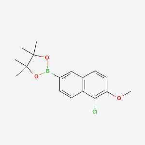 2-(5-Chloro-6-methoxynaphthalen-2-yl)-4,4,5,5-tetramethyl-1,3,2-dioxaborolane