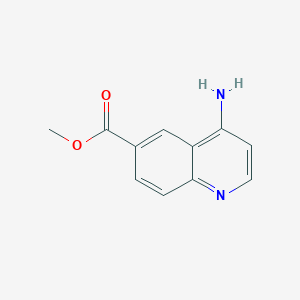 molecular formula C11H10N2O2 B15379362 Methyl4-aminoquinoline-6-carboxylate CAS No. 2090670-31-6