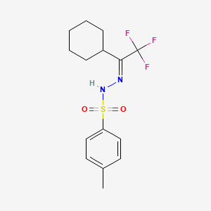 molecular formula C15H19F3N2O2S B15379378 N-(1-Cyclohexyl-2,2,2-trifluoroethylidene)-4-methylbenZenesulfonylhydraZide 