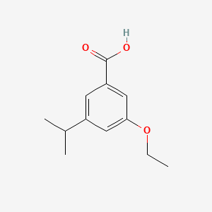 molecular formula C12H16O3 B15379413 3-Ethoxy-5-isopropylbenzoic acid 